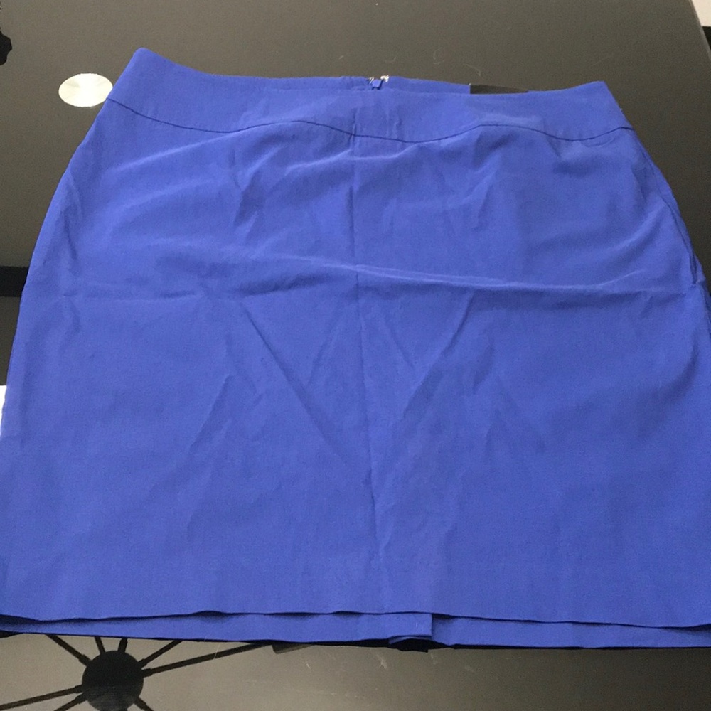 Lane Bryan size 18 cobalt blue skirt NWT